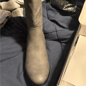 Lane Bryant Gray Knee High Wide Width Boots